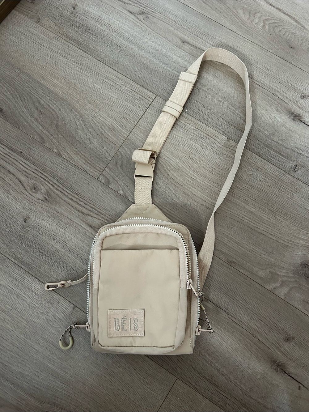 BEIS Cream Sling Belt Bag